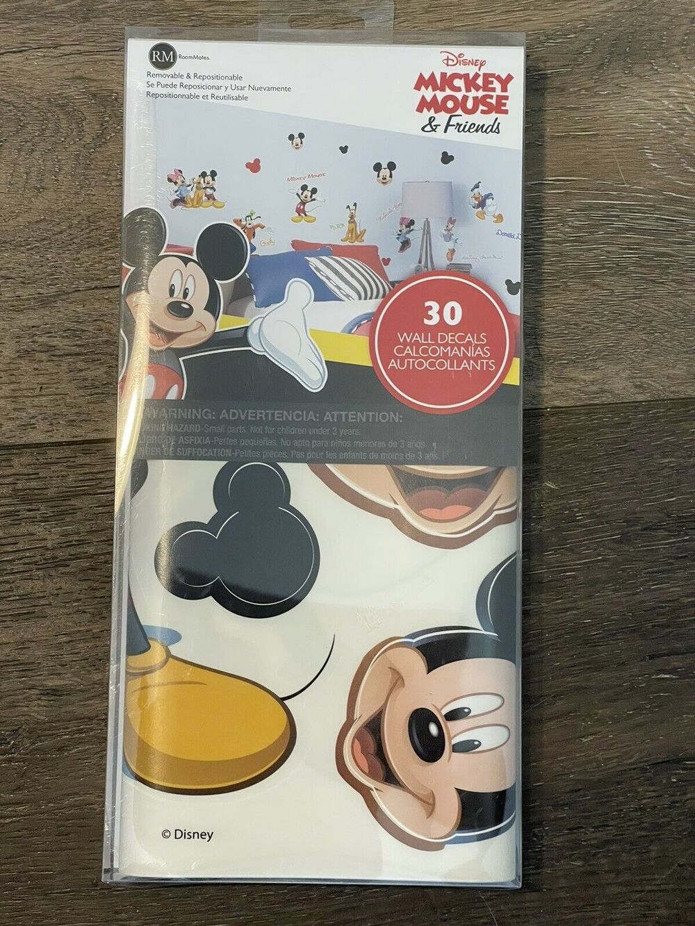 RoomMates Disney Mickey and Friends Peel & Stick Wall Decals New In Box